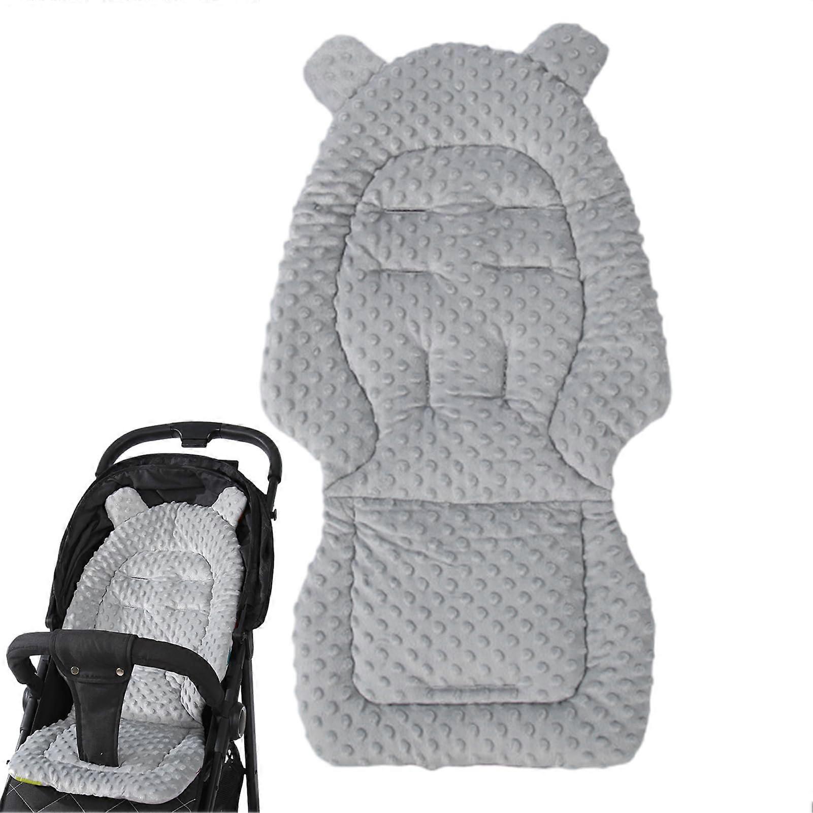 Baby Changing Mat Portable 40x80cm Soft Reversible Seat Cushion for Infant Nursery Grey