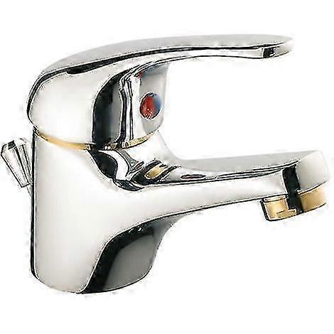 Miscelatore per lavabo cromato e oro HwyS