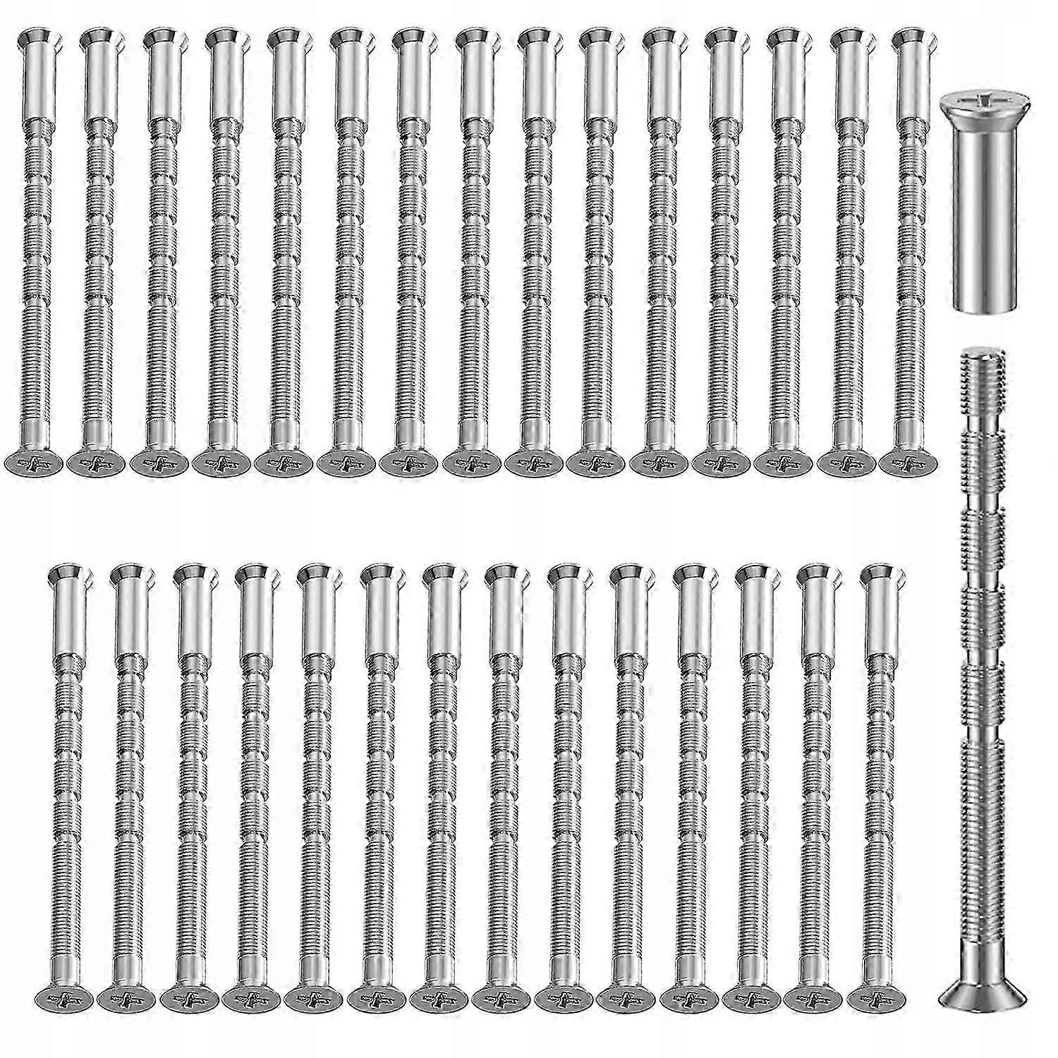 مسامير توصيل M4 بأكمام لربط مقابض الأبواب ، موصل الأثاث