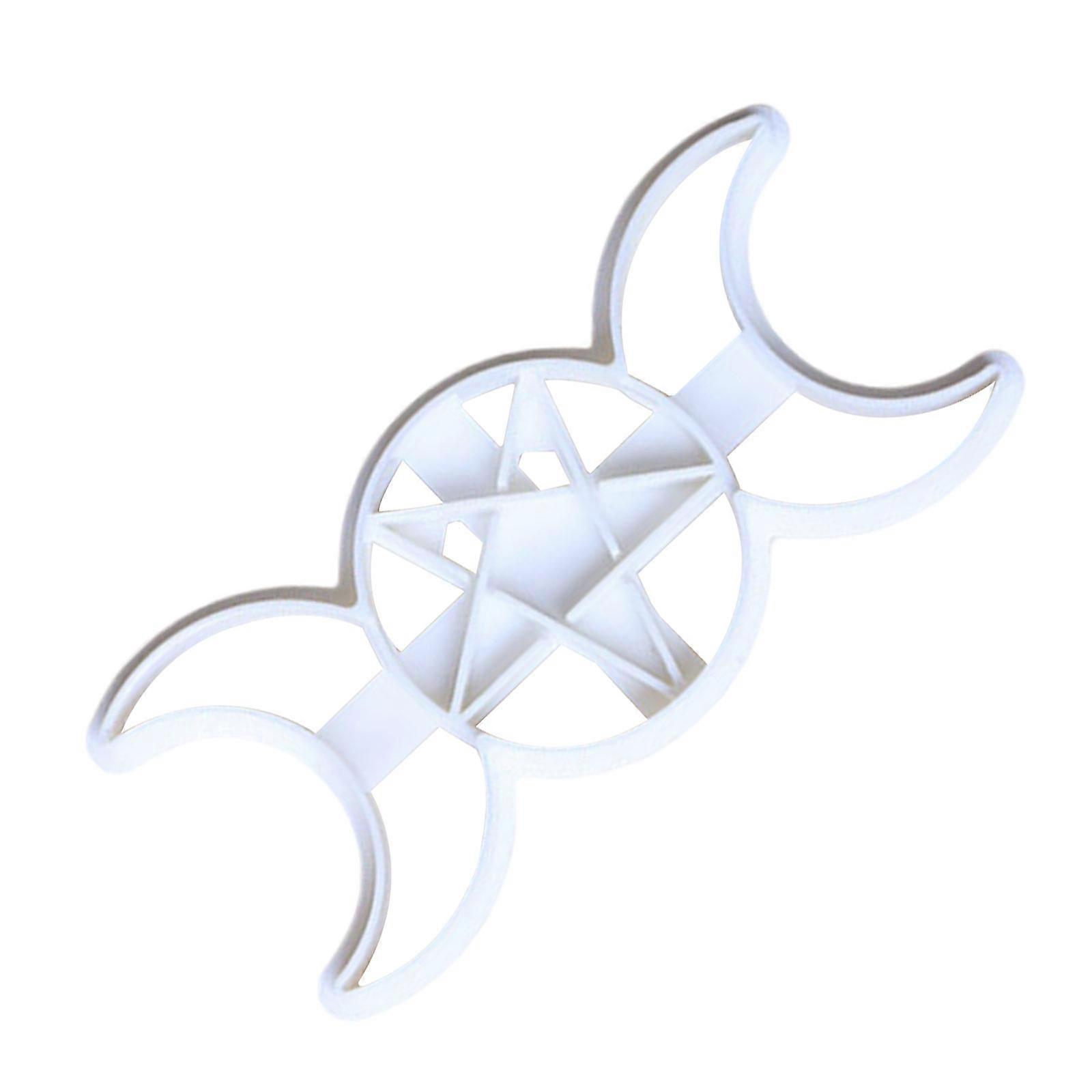 Practical Mold with Star and Triple Moon Goddess Convenient Plastic Mould Stylish Embossing Tool Home Decorations Multicolor