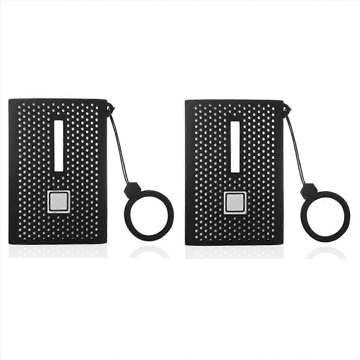 2X Storage Travel Case Silicone Protective Cover for T7 Portable SSD External Solid State Drives