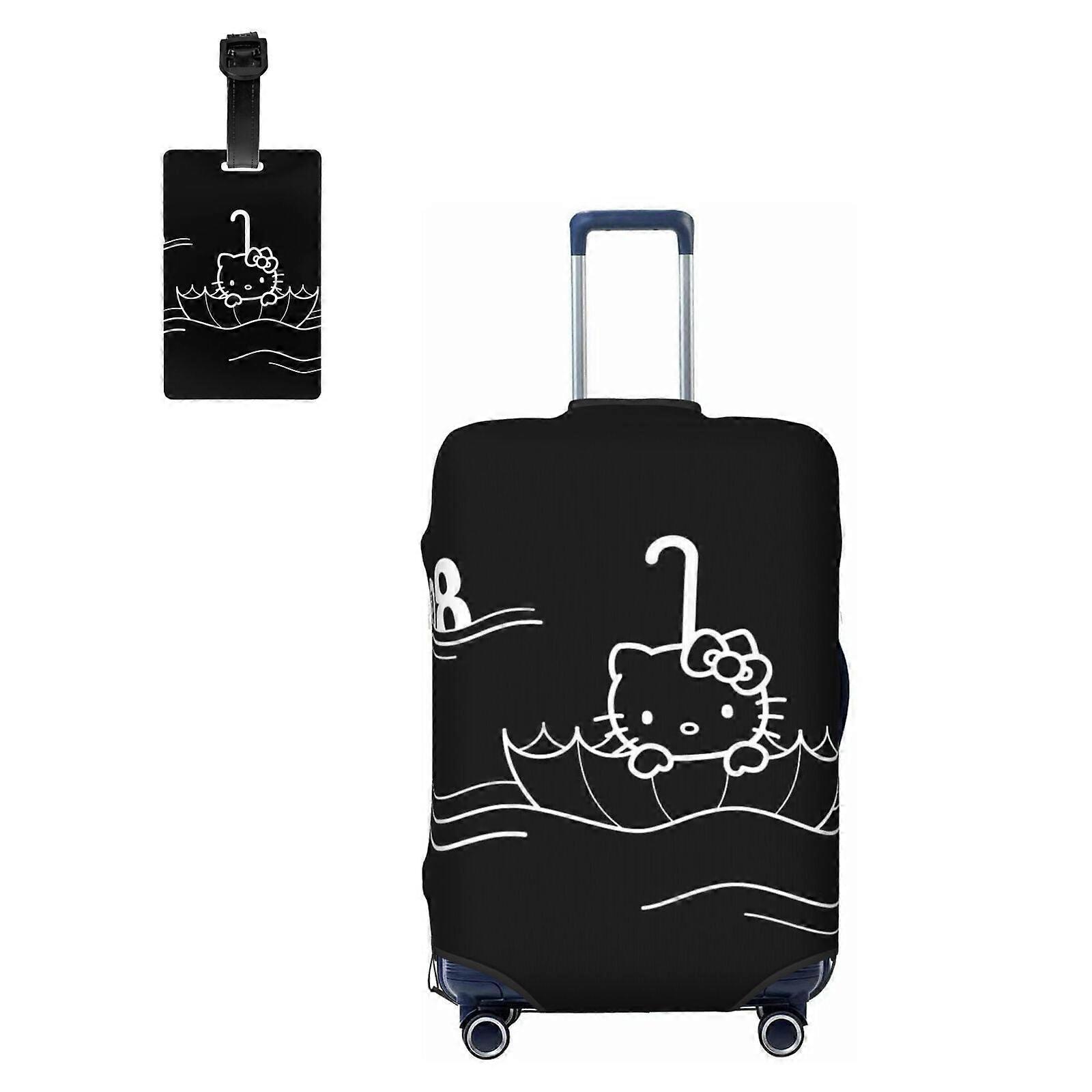 Capa protetora para mala de viagem Hello Kitty, compatível com malas de 18" a 21", bolsa elástica lavável com zíper oculto – Presentes para mulheres e meninas