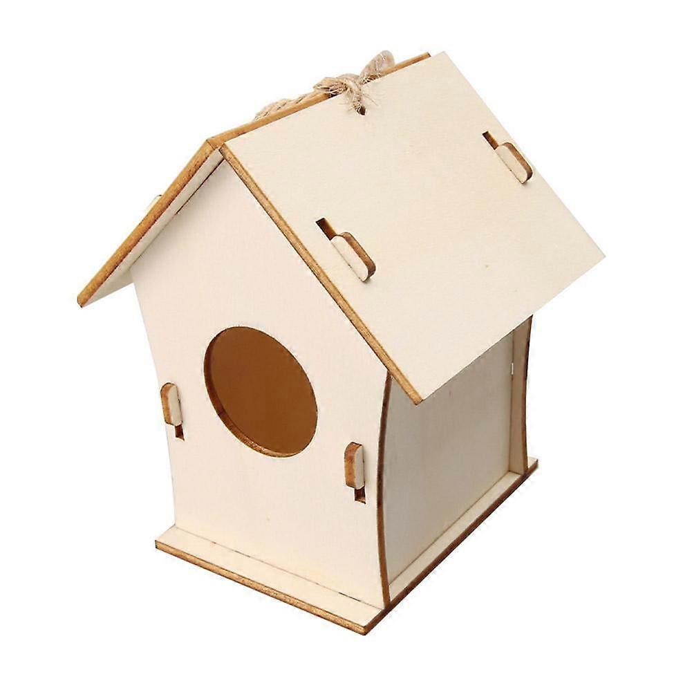 Bird House Nesting Feeding Nature Feeder Robin Sparrow Hanging I Box Y D H7J7