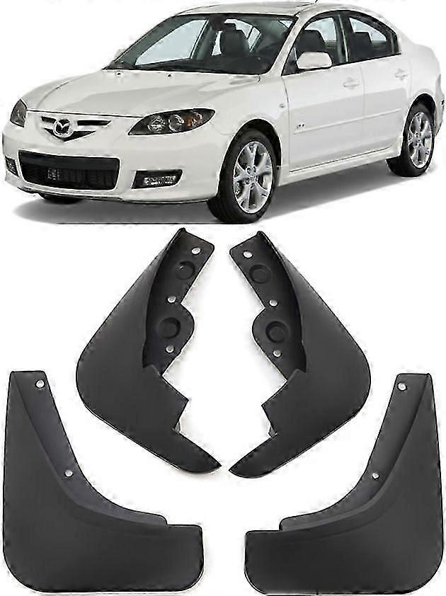 Splash Guards Mud Flaps Set for 2004-2009 Mazda 3 S GT SP23 MazdaSpeed, Genuine Quality