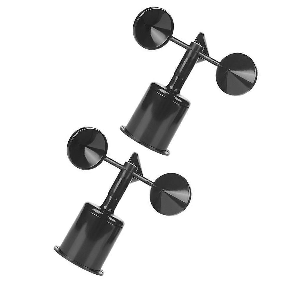 Small Wind Indicator Environmental Observation Black 16.50X12.00X12.00CM Abs Wind Direction Indicator 2Pack