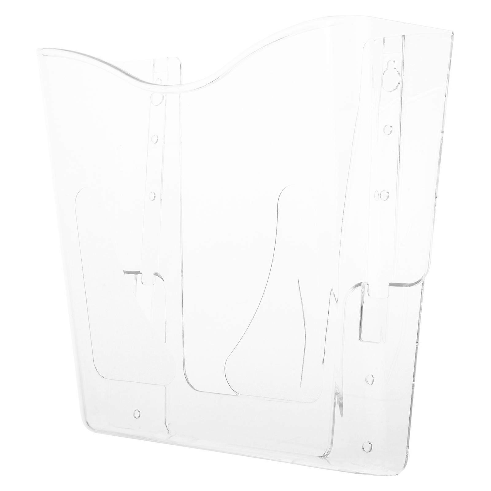 Catalog Display Rack Wall Mounted Acrylic Holder for Storage 1 Piece
