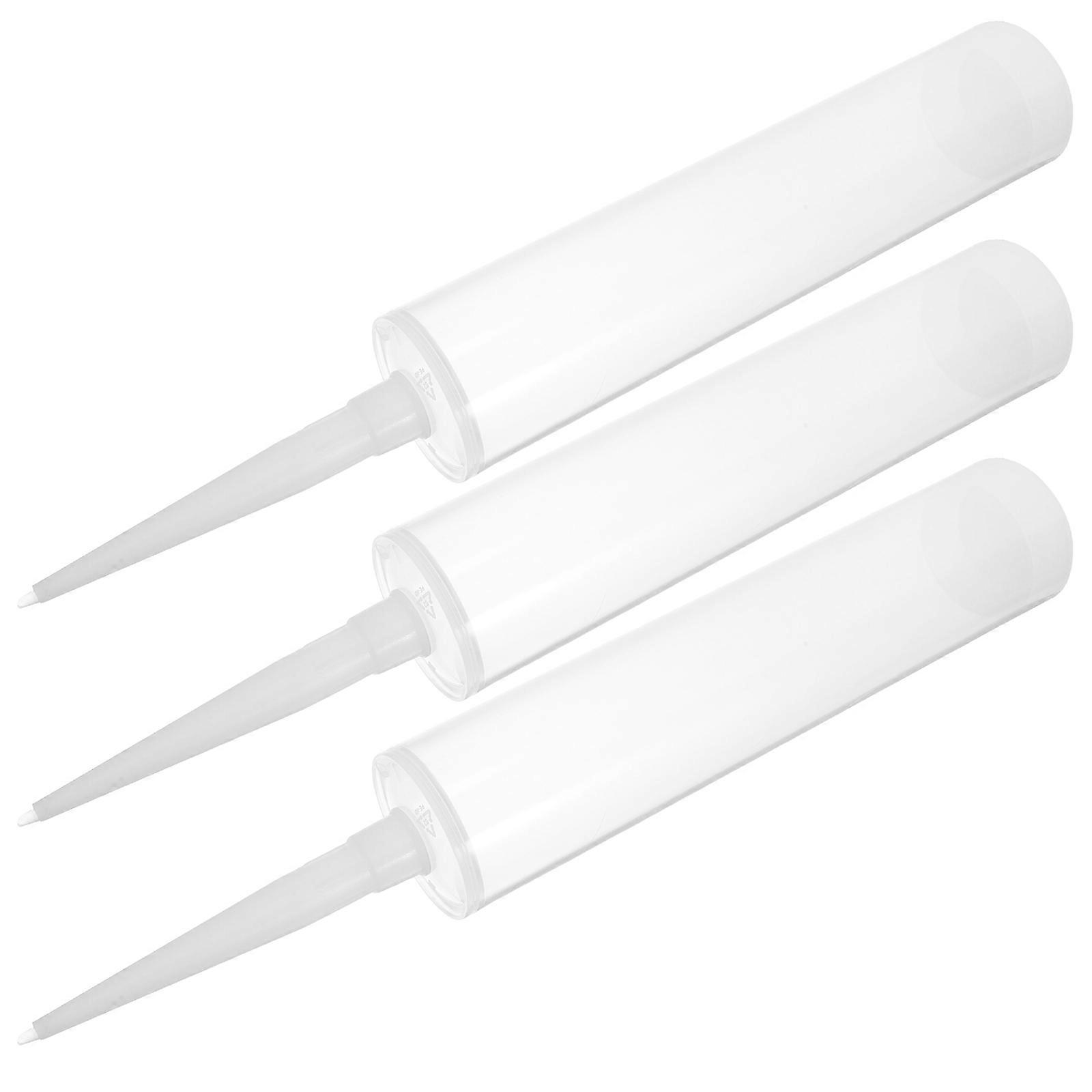 Empty Caulking Tubes Precision Threading Outdoor Work Travel Emergency Repairs 3 Sets