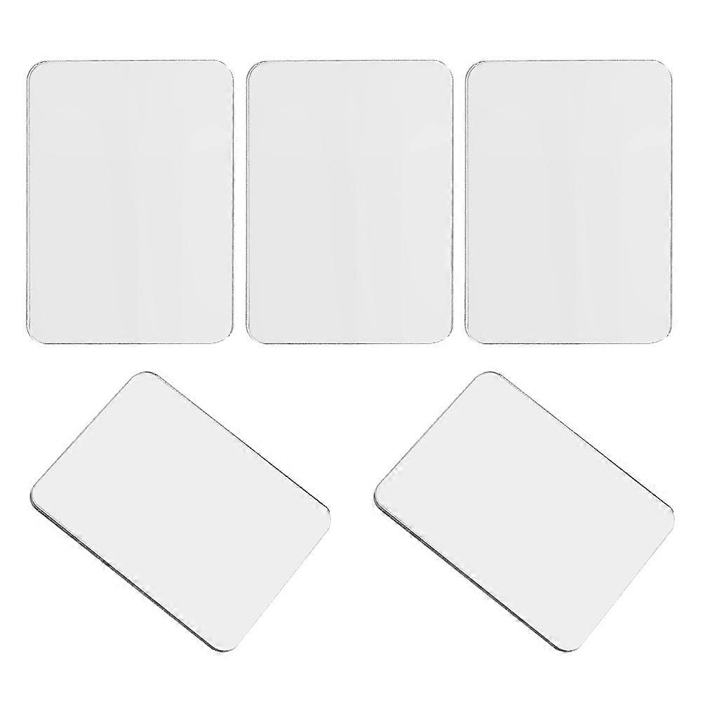 Compact Makeup Mirror for Phone Case with Adhesive Acrylic 5Pcs