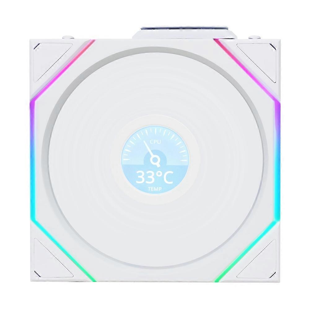  FAN TL Wireless LCD 120 Reverse Blade Fan (White)