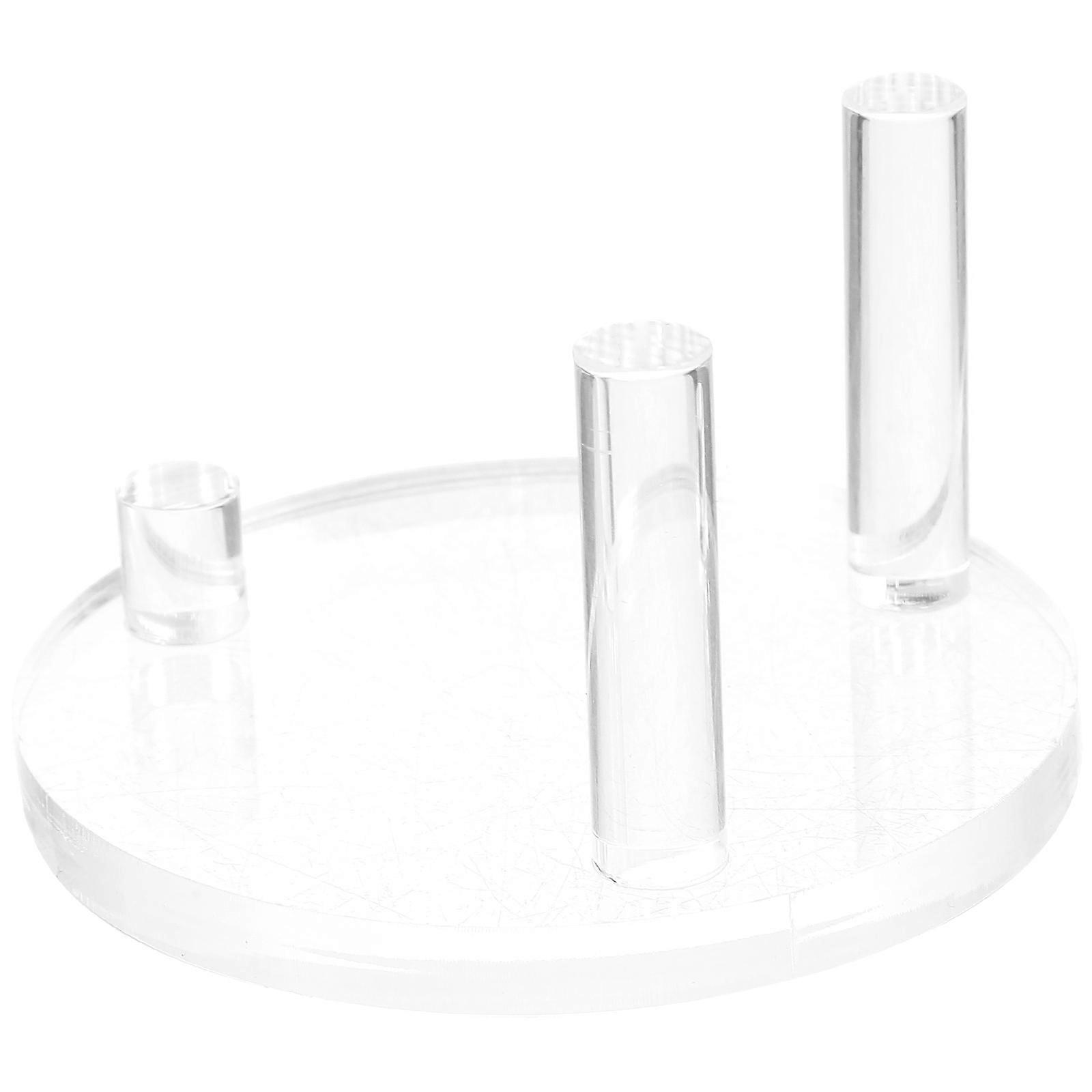 Clear Display Stand for Storage 4Pcs Acrylic Three-Peg Easel Display