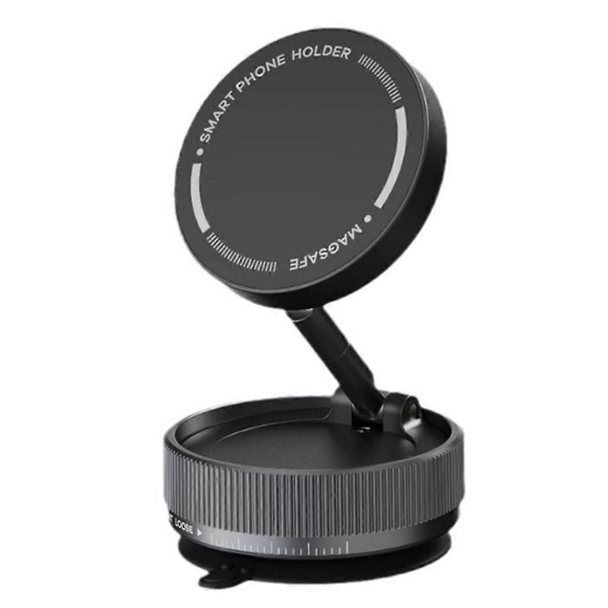 Magnetic Car Phone Holder,Universal Vacuum Suction Cup Mount,Foldable Bracket,Applicable to All Type