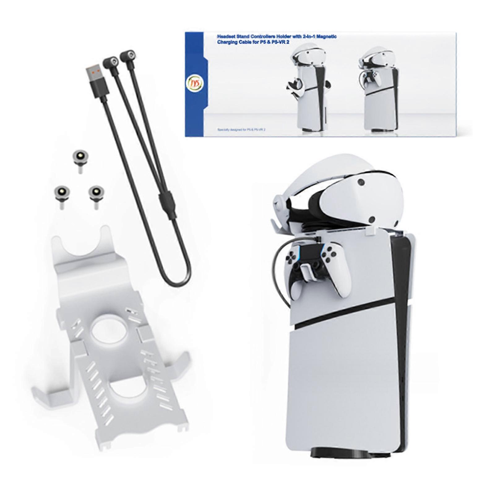 Host Top Mounted Storage Bracket Stand Space Saving Gamepad Holder for Slim Game Console/Headset Rack Multicolor