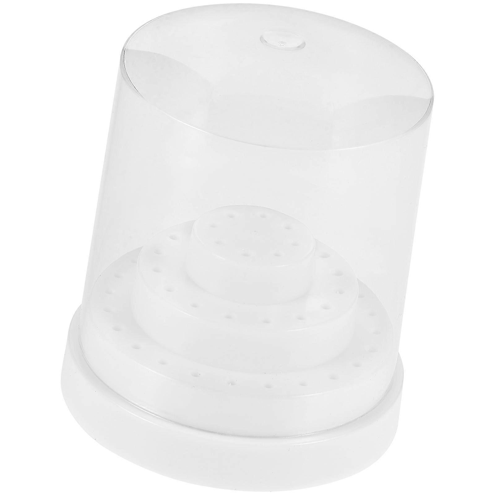 Nail Drill Bits Storage Box with Dustproof Design for 48 Bits Organizer