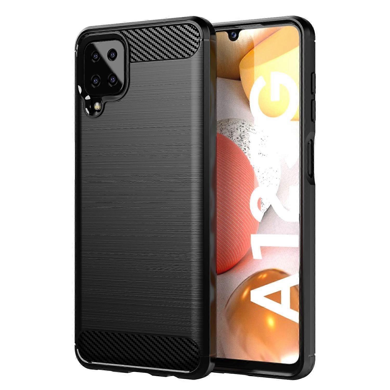 Προστατευτική θήκη TPU Samsung Galaxy A12 / M12 Θήκη - Carbon Optic