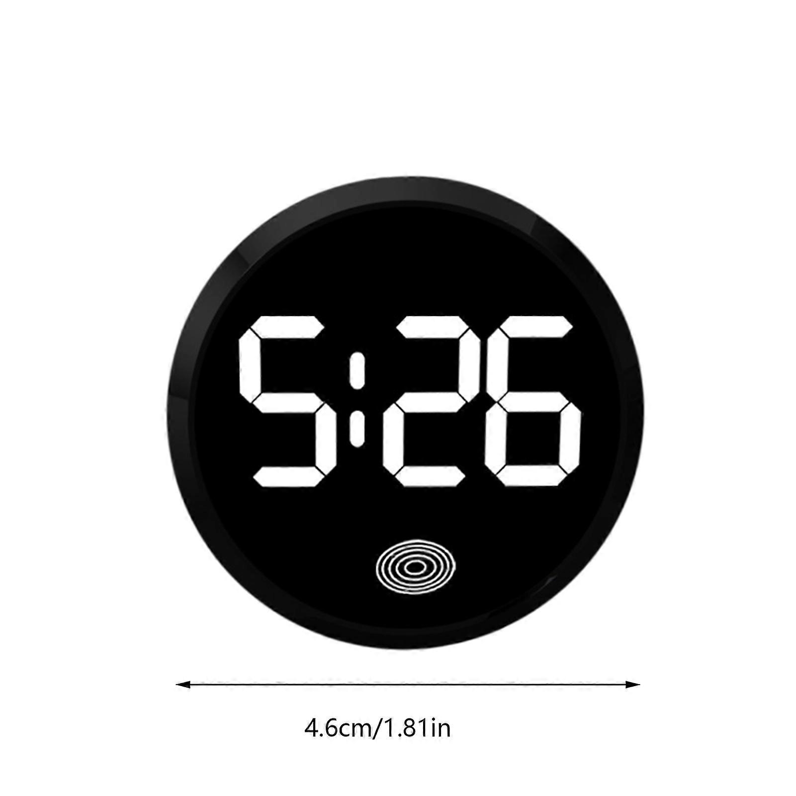 Fashionable LED Car Clock Touch-Control Dashboard Watch, LED Display Light for Fridge RV Classroom Travel Vehicle Supplies