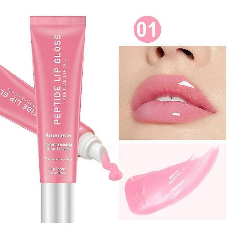 Peptide Lip Balm Gloss - 6 Shades to Soothe & Gleam, Versatile Makeup for Daily Use & Special Events