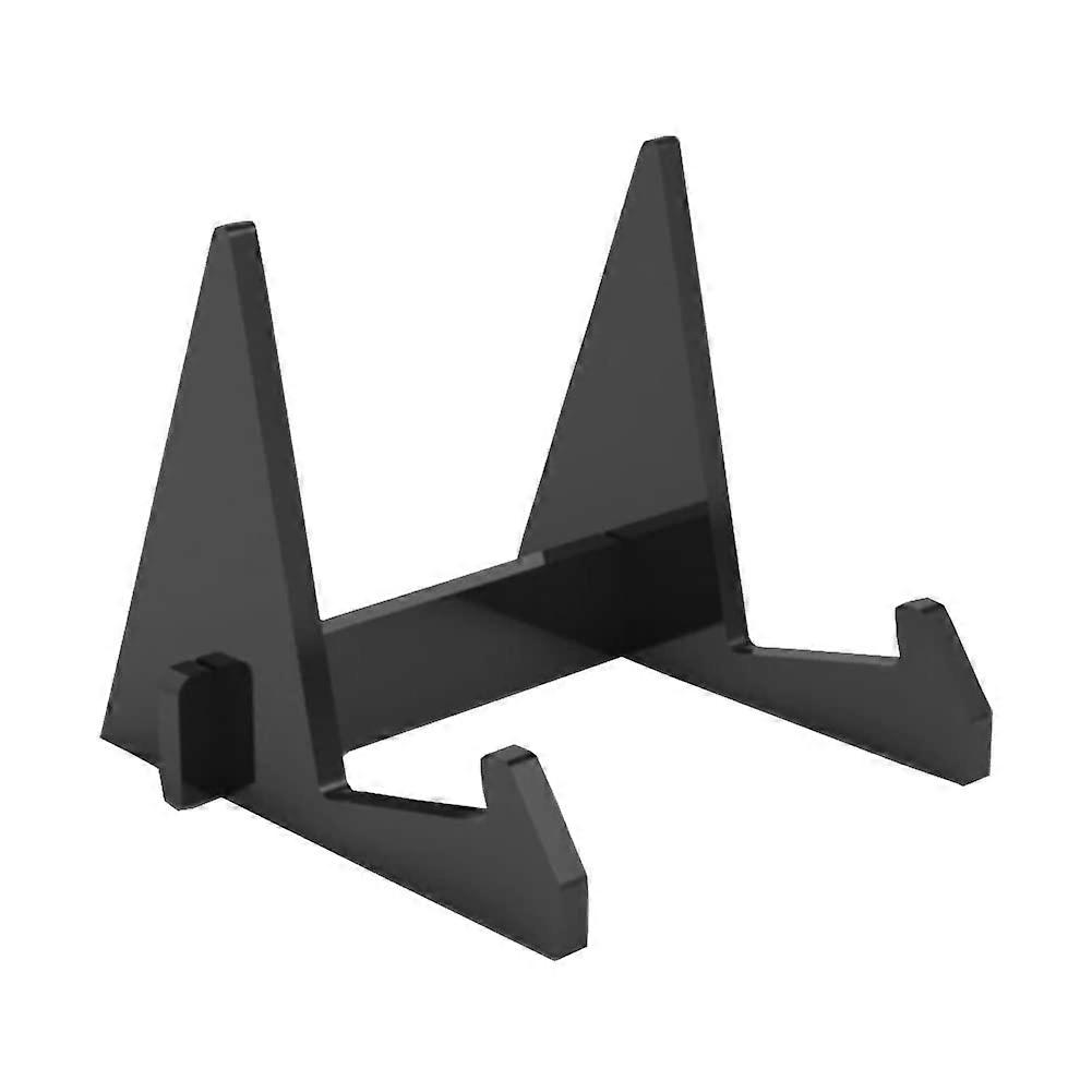 Black Acrylic Book Display Stand with Stable Base for Versatile Use in Books, Photos and Cookbooks