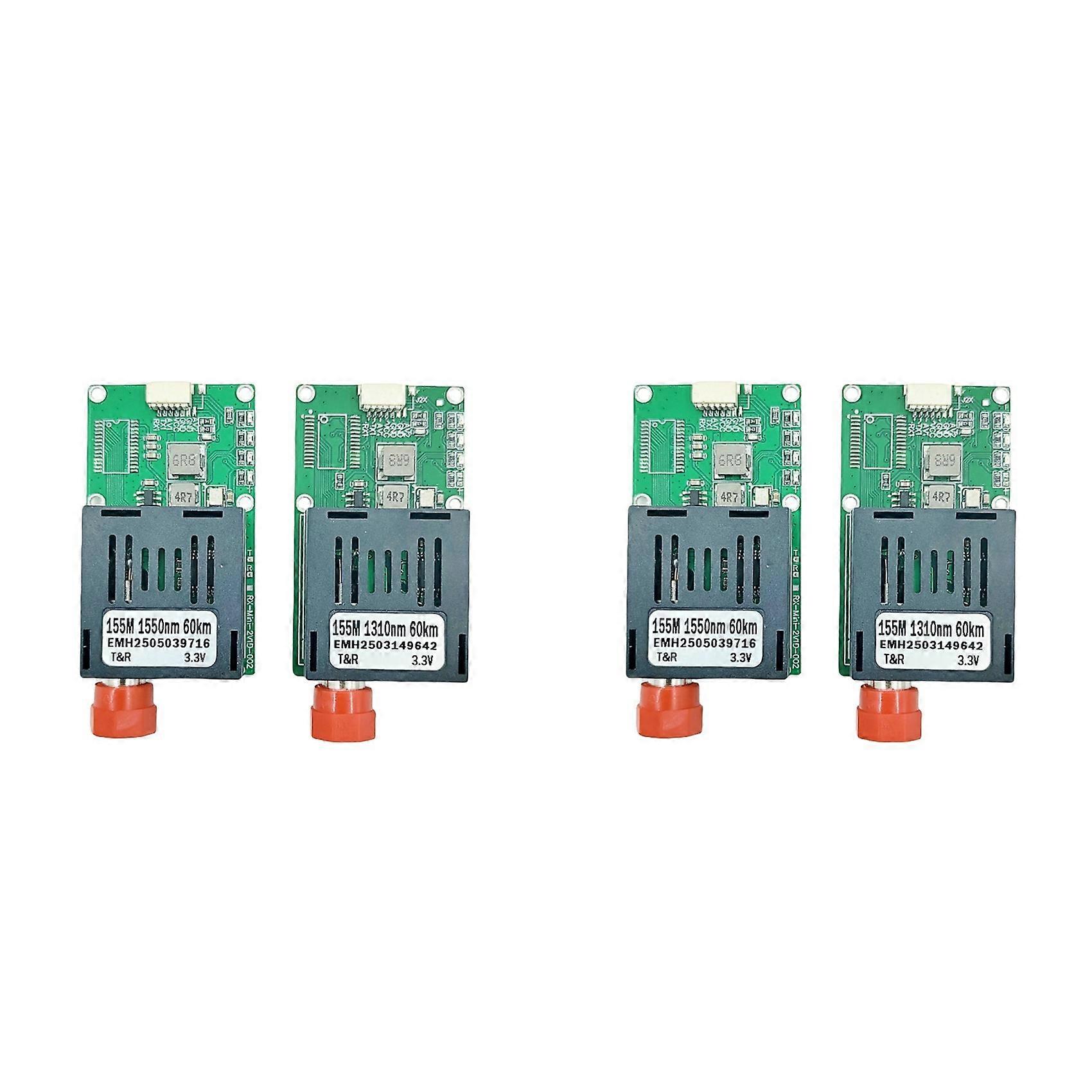 2X TTL Optical Transceiver Module 60KM Optical End Device Dedicated Optical Port ST Interface Module UART/SBUS