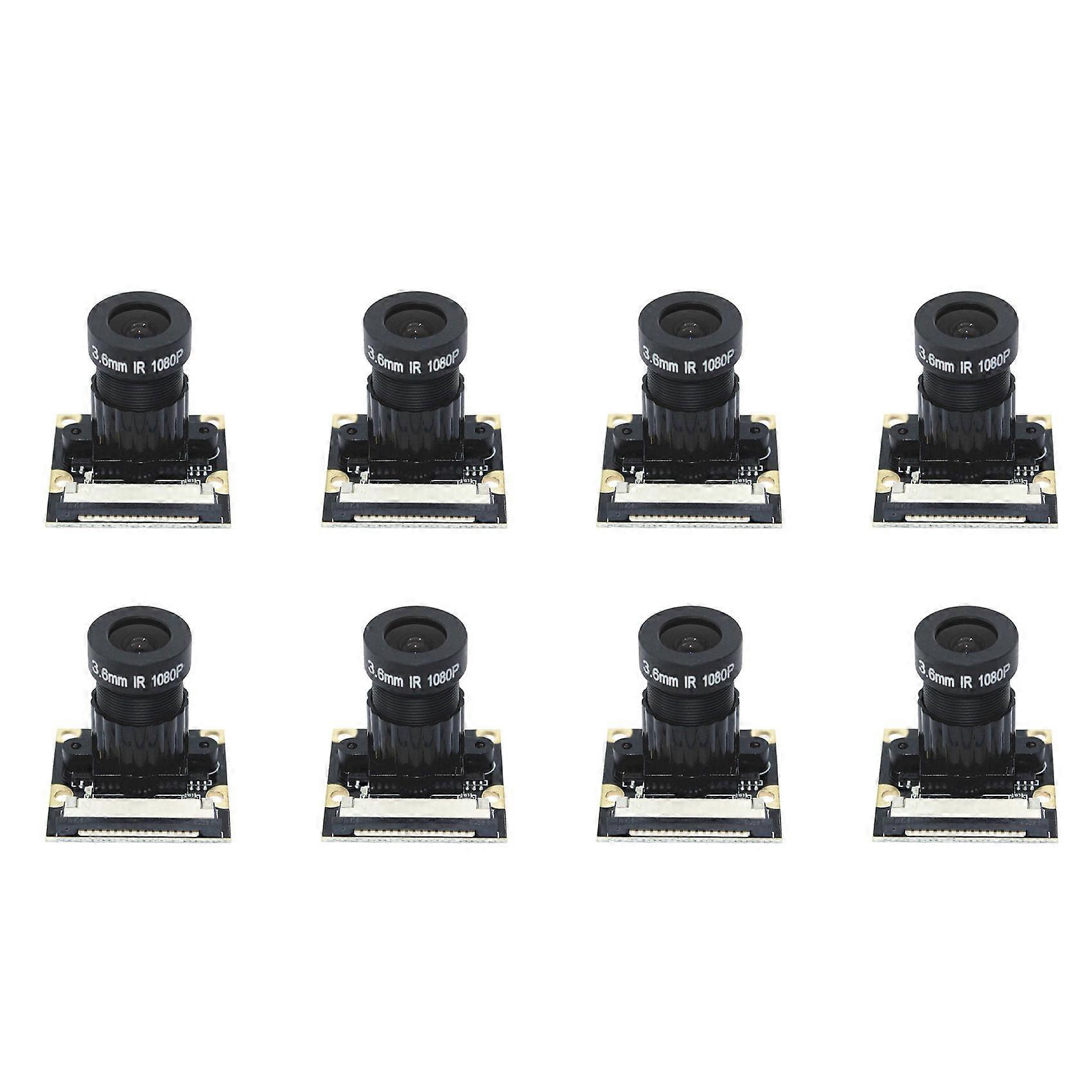 8X 5MP OV5647 Camera Module Non-Night Vision Version for Raspberry Pi 75 Degree 3.6mm Adjustable Focus 1080P HD Webcam