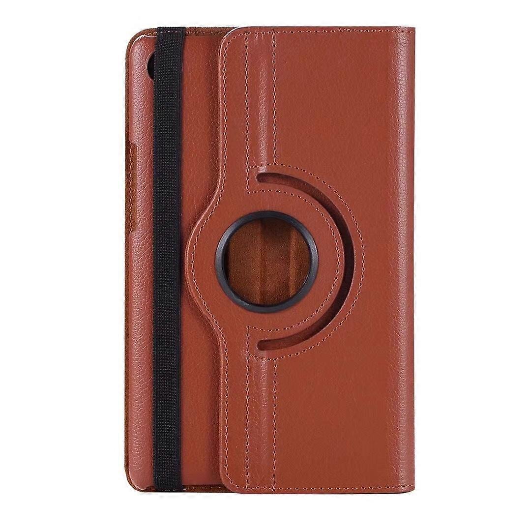 Stylish Case For Ipad Pro 9.7" Brown Litchi Texture Rotating Leather Flip