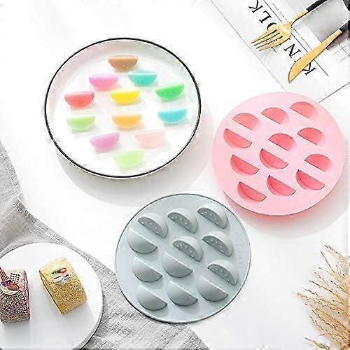 Silicone Baking Molds 4pcs Watermelon Pattern Nonstick MultiCavity for Candy Chocolate Cake