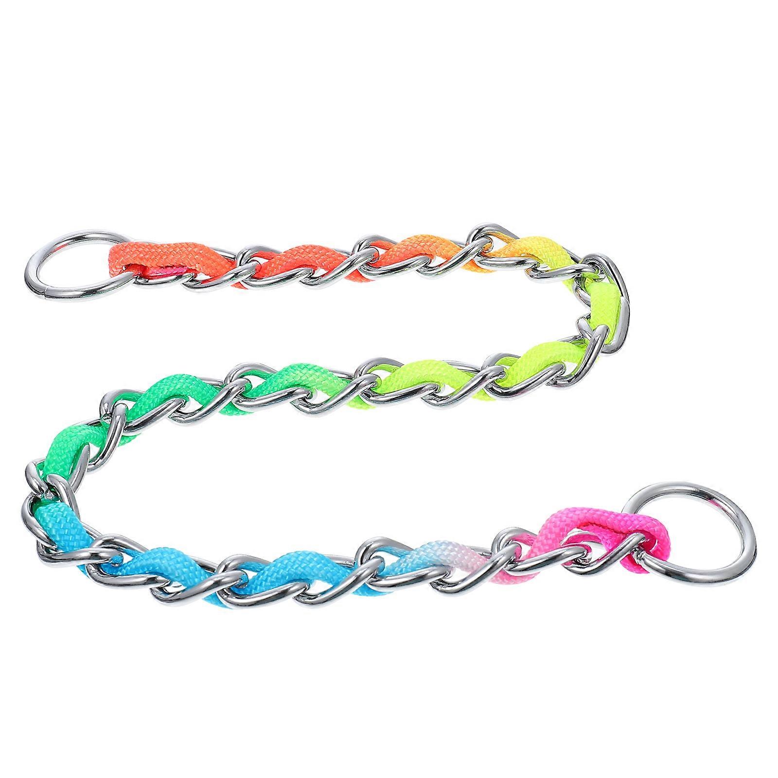 Pet Chain for Dog 1Pcs Rainbow Rope