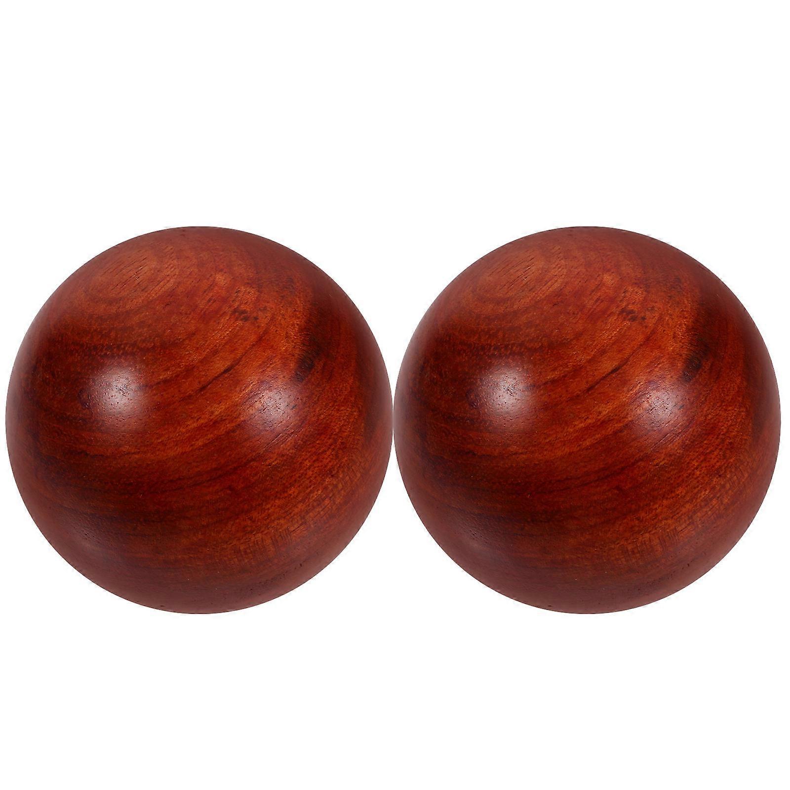 Exercise Balls For Hands Ball Wood Elder Gifts 2Pcs