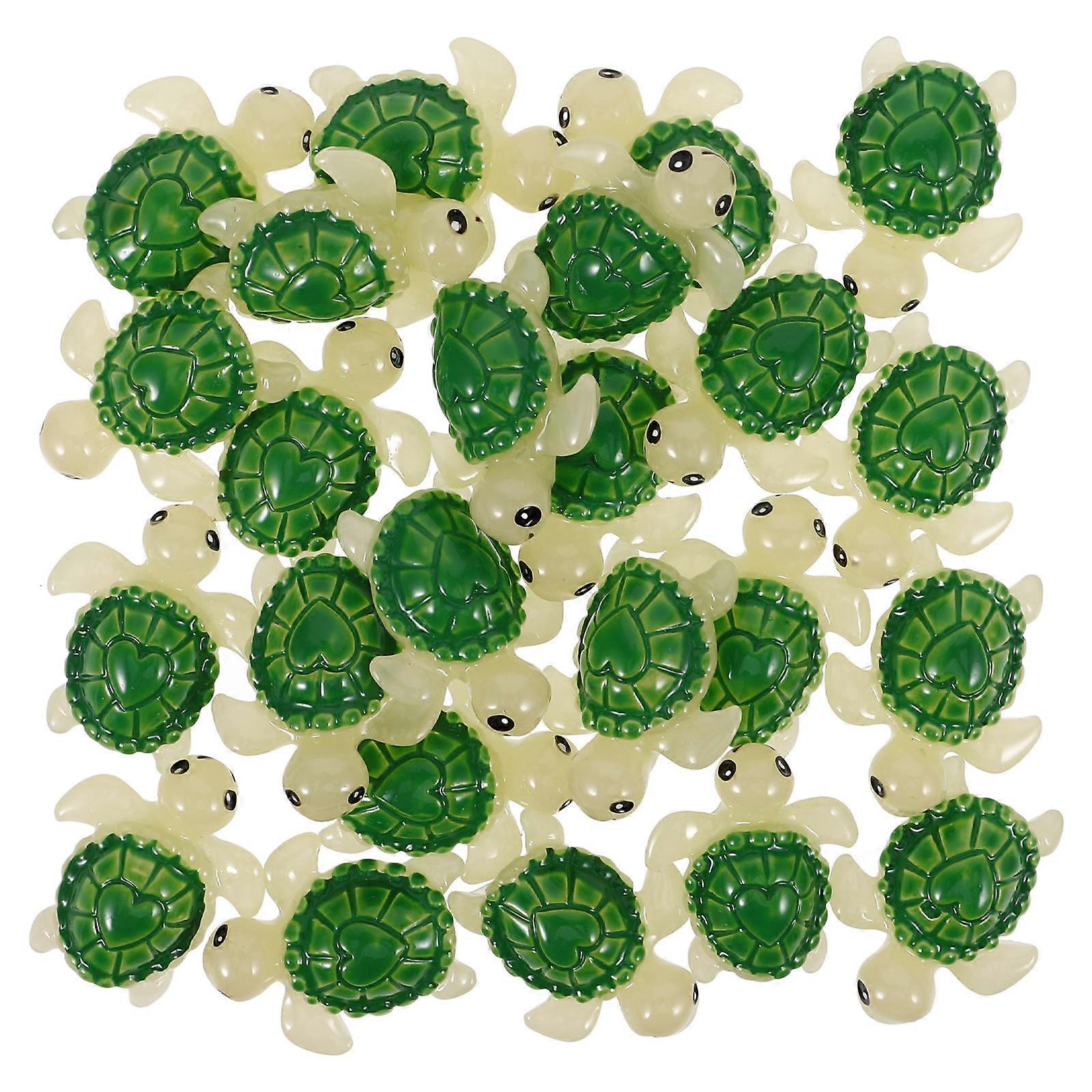 Mini Tortoise Figures Multi-Function Decoration with 24Pcs for Landscaping