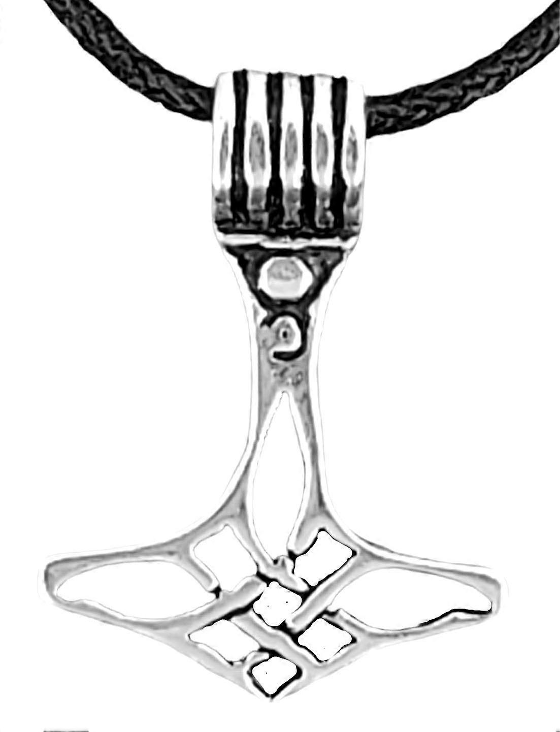 Thor's Hammer 71 A with Snake Chain - Silver