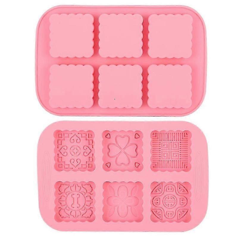 Square Food Grade Silicone Mooncake Mold DIY
