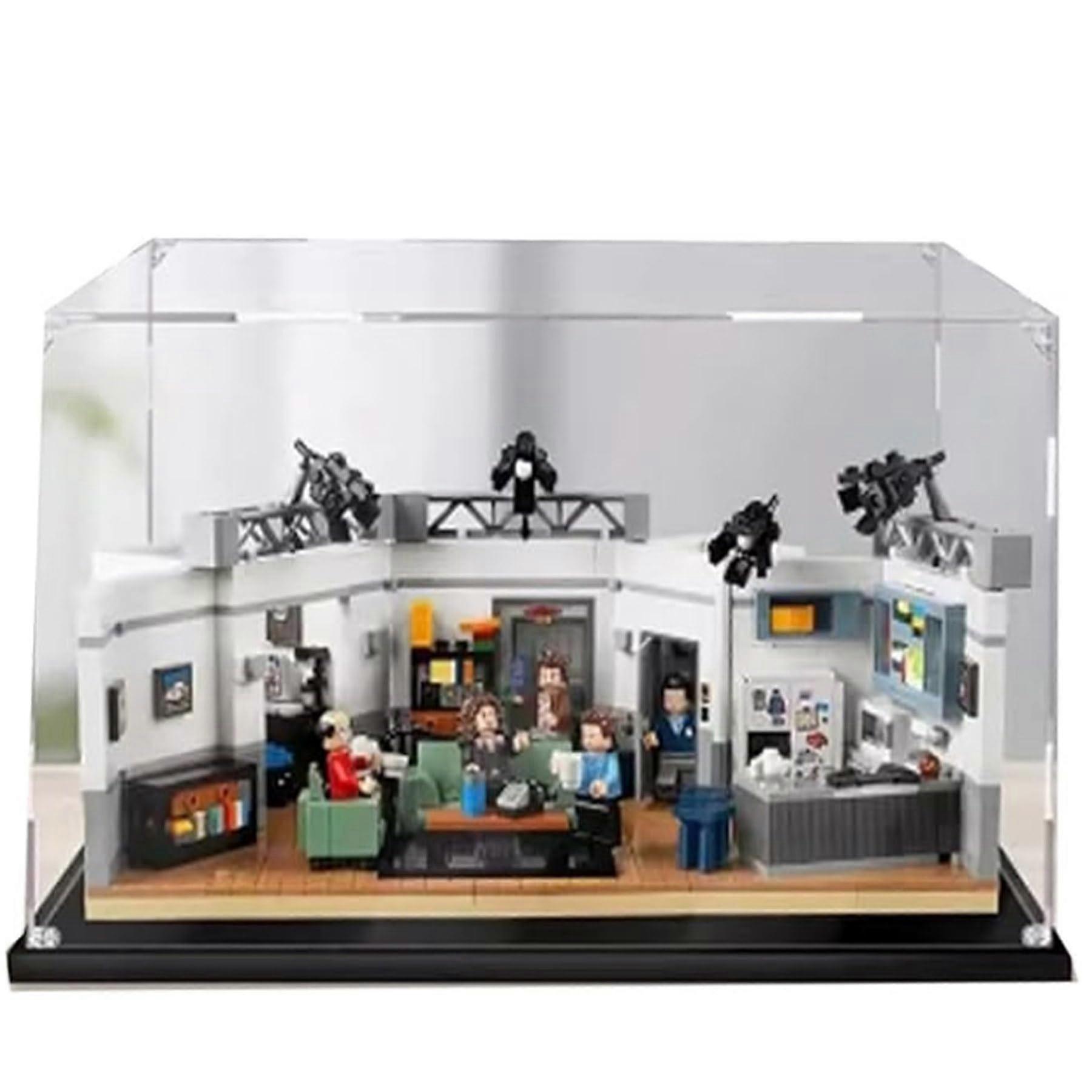 Acrylic Display Case for  21328 with Black Base, Dustproof Full Enclosure, Clear Showcase