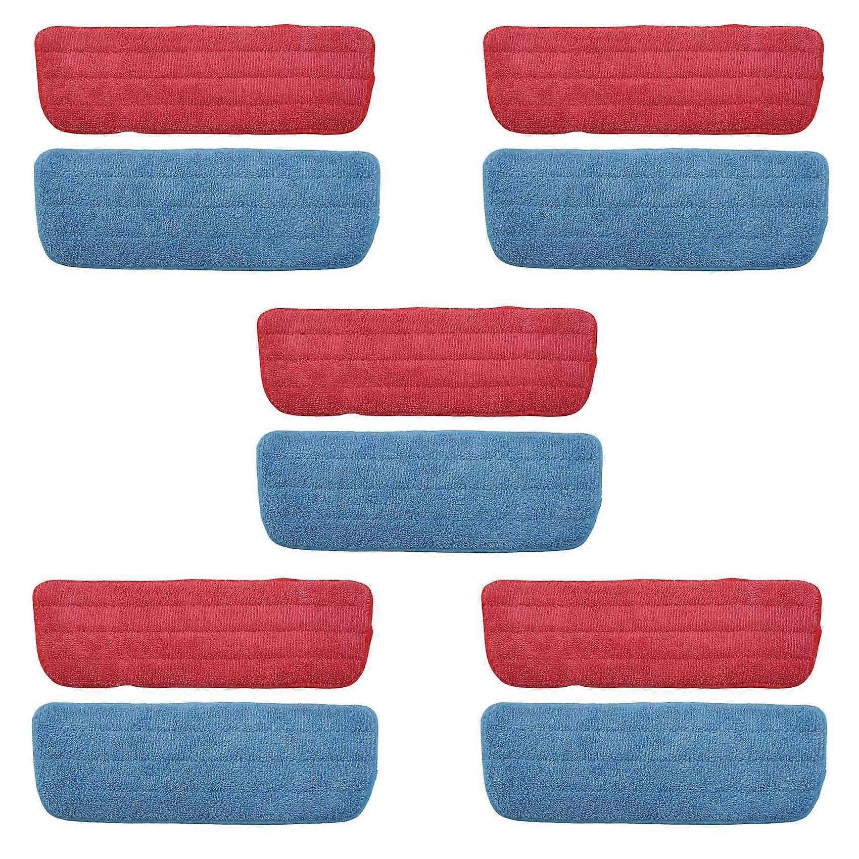 20 Pack Microfiber Mop Replacement Heads,Flat Mop Replacement Cloth,for Wet Dry Mops,Blue and Red