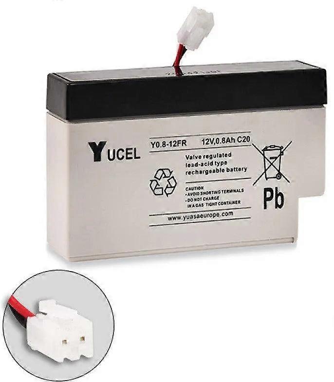 Yucel Agm Battery 12v, 0.8ah With Jst Connector
