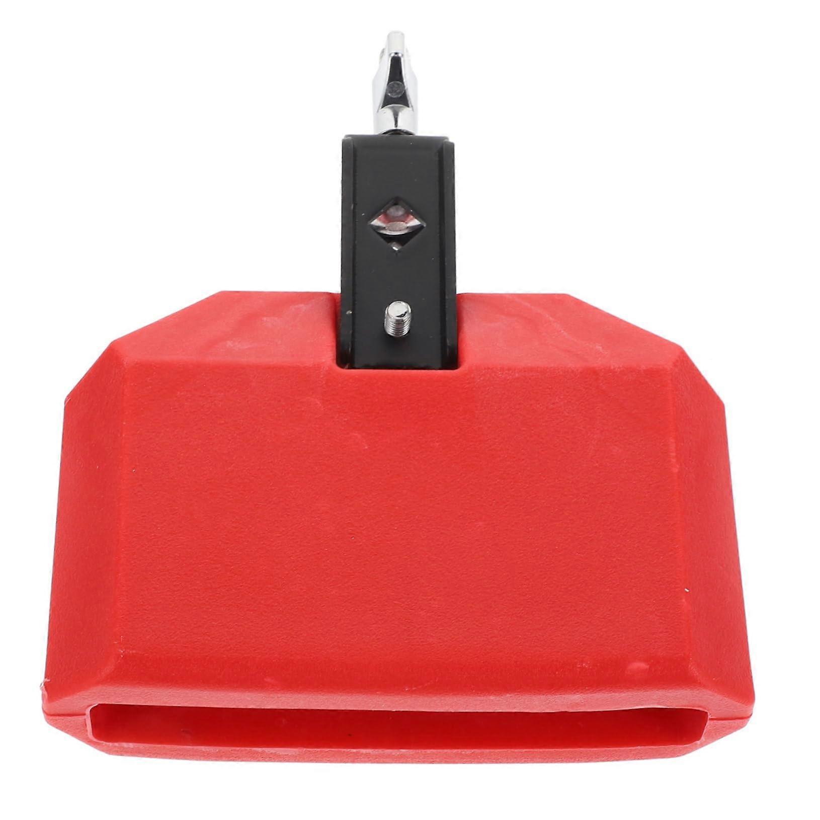 Drum Set Cowbell with Secure Clamp Mount, Compact PVC Percussion Accessory for Clear Sound