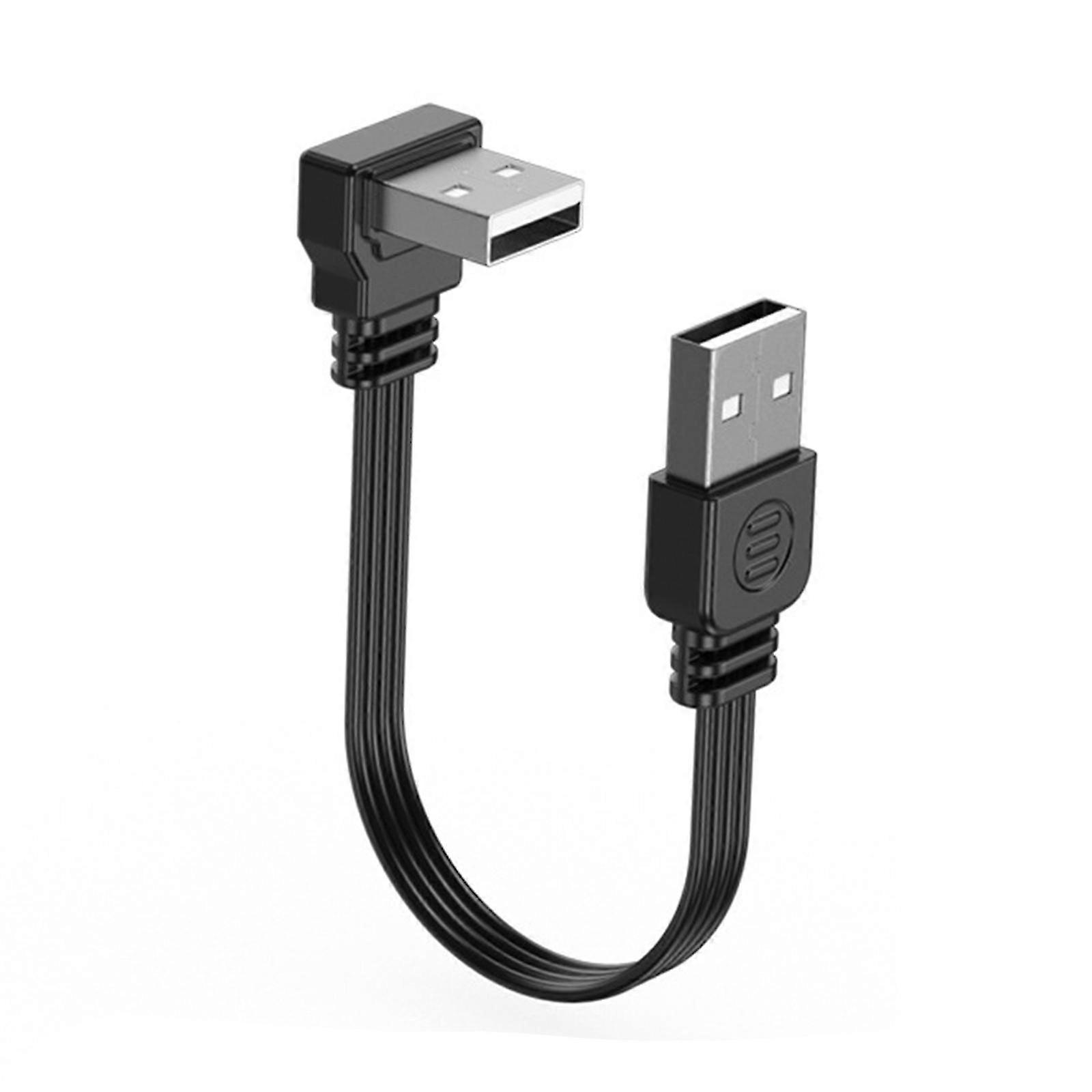 USB2.0 Straight Head/Elbow Data Wire Left & Right & Down & Up Angled & Straight Head Converter Cable Charging Cord