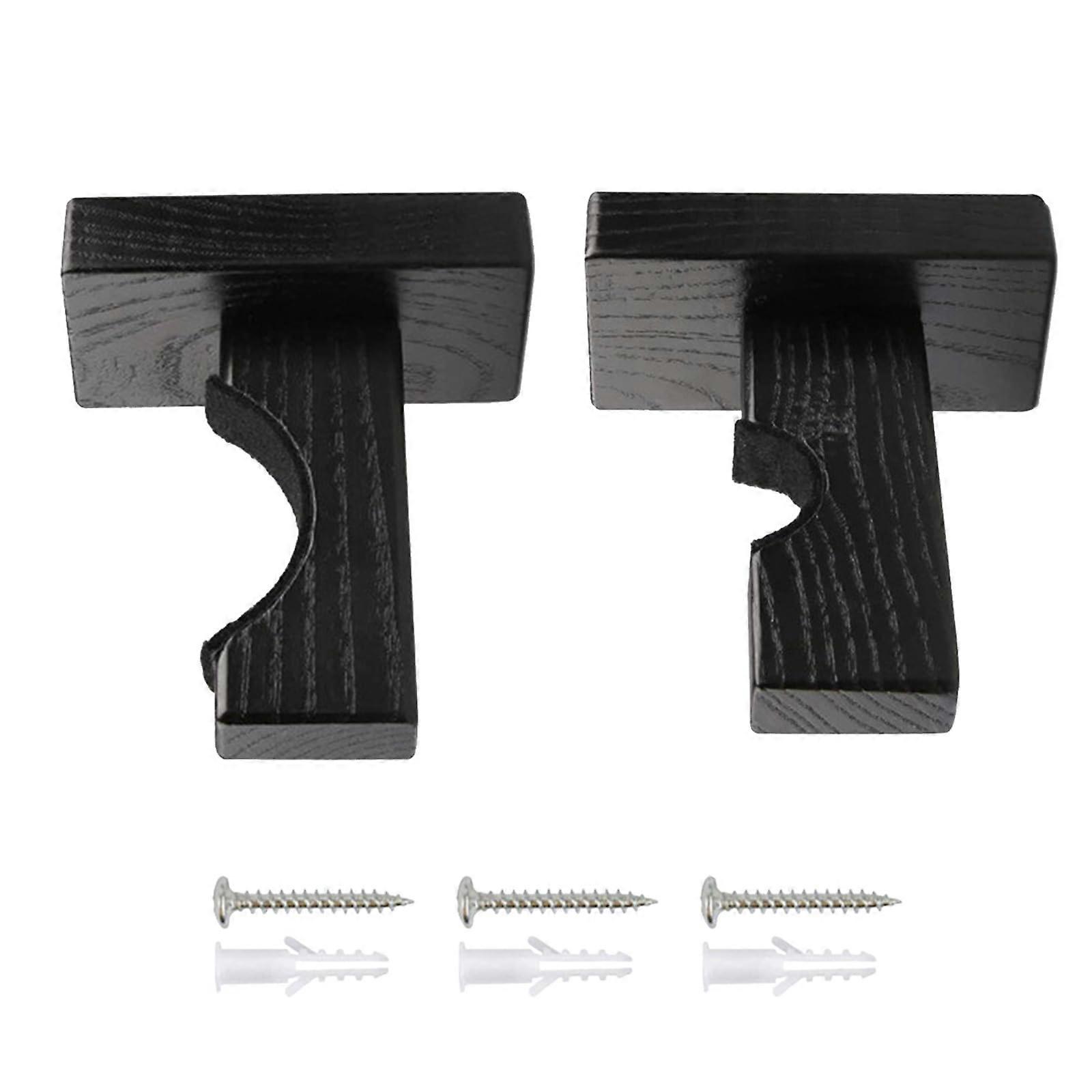 Baseball Bat Display Rack Wooden Horizontal Holder Secure Wall Mount Storage Stand