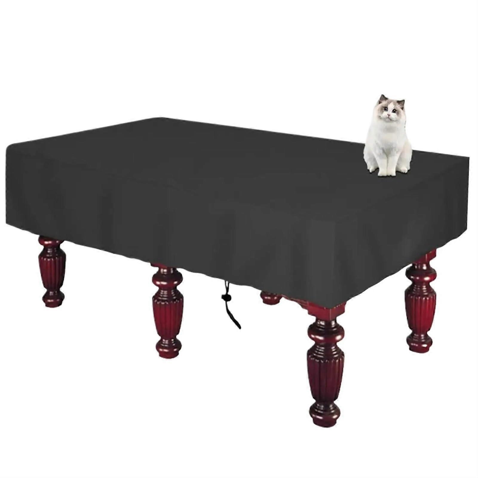 Pool Table Cover Waterproof Oxford Cloth Dustproof Protector for 7FT 8FT 9FT Billiard Tables Black