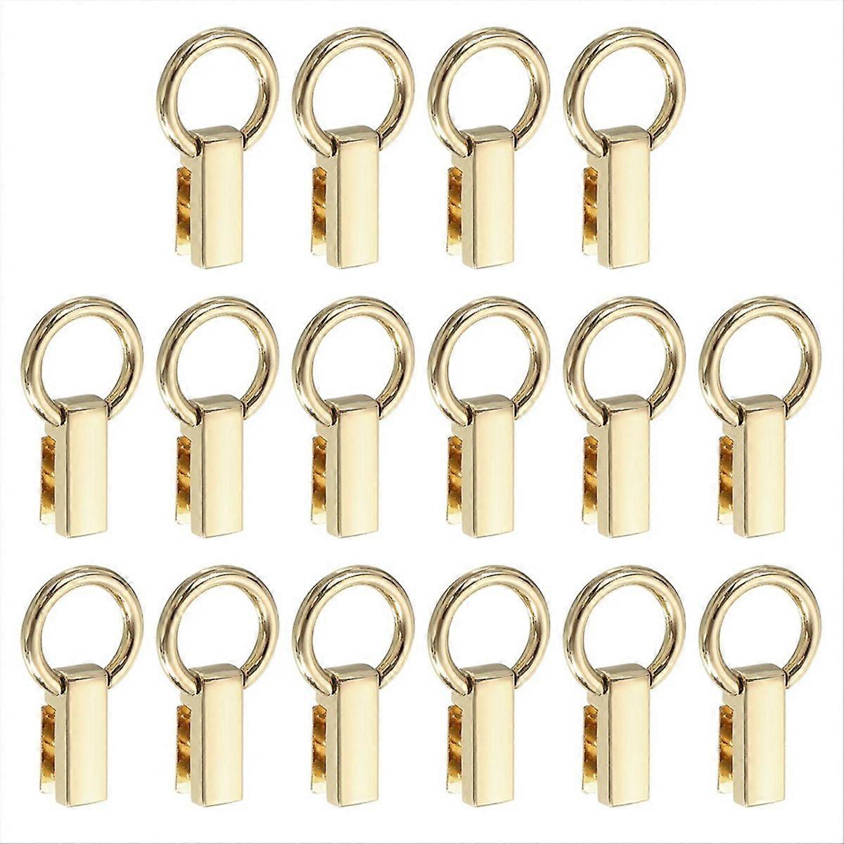 16PCS Bag Side Clip Buckle for DIY, Light Golden