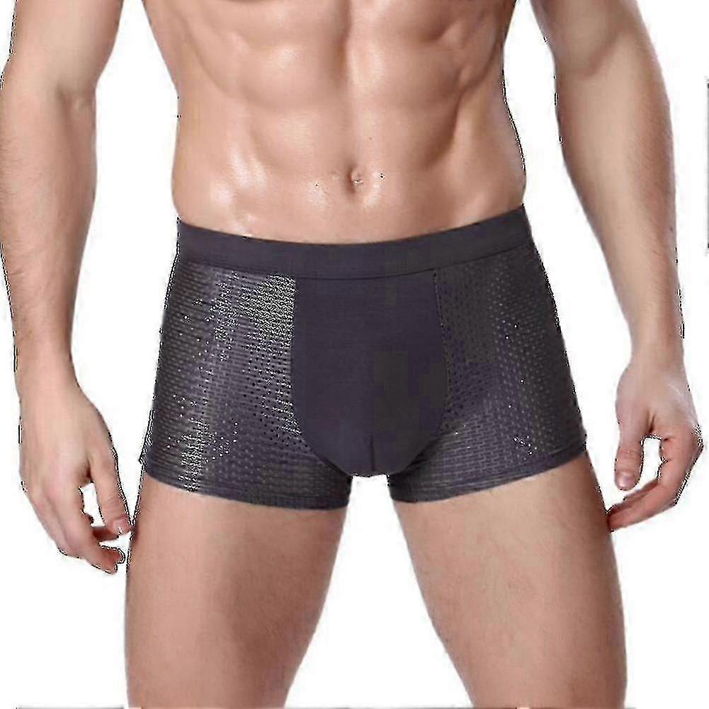 Bamboowear Bamboo Boxer Short Men Microfiber Boxer Briefs Underwear Compression Stretch