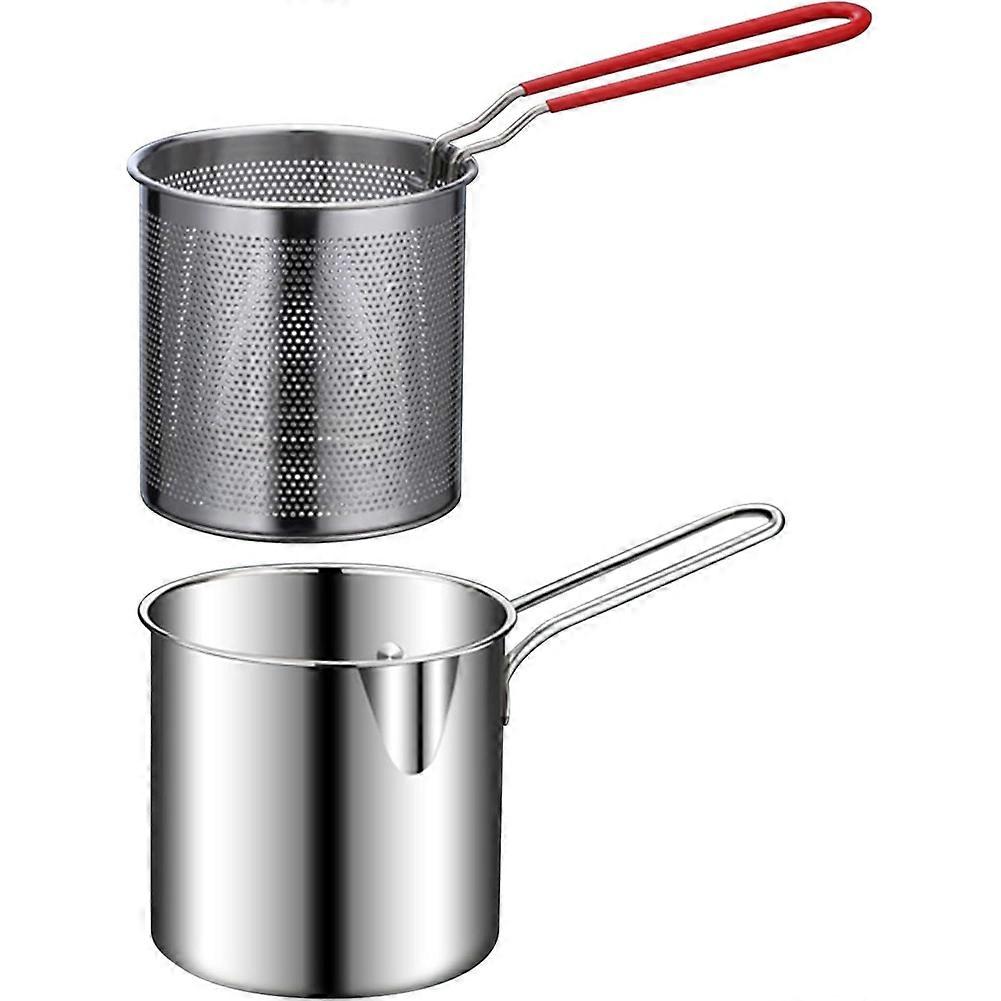 Olla para freír con cesta de acero inoxidable
