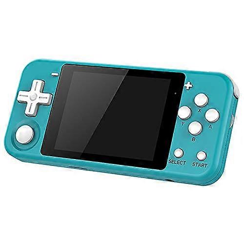 Retro Handheld Game Console with 2500 Builtin Games, Dual System, 3 Inch IPS Screen, Blue