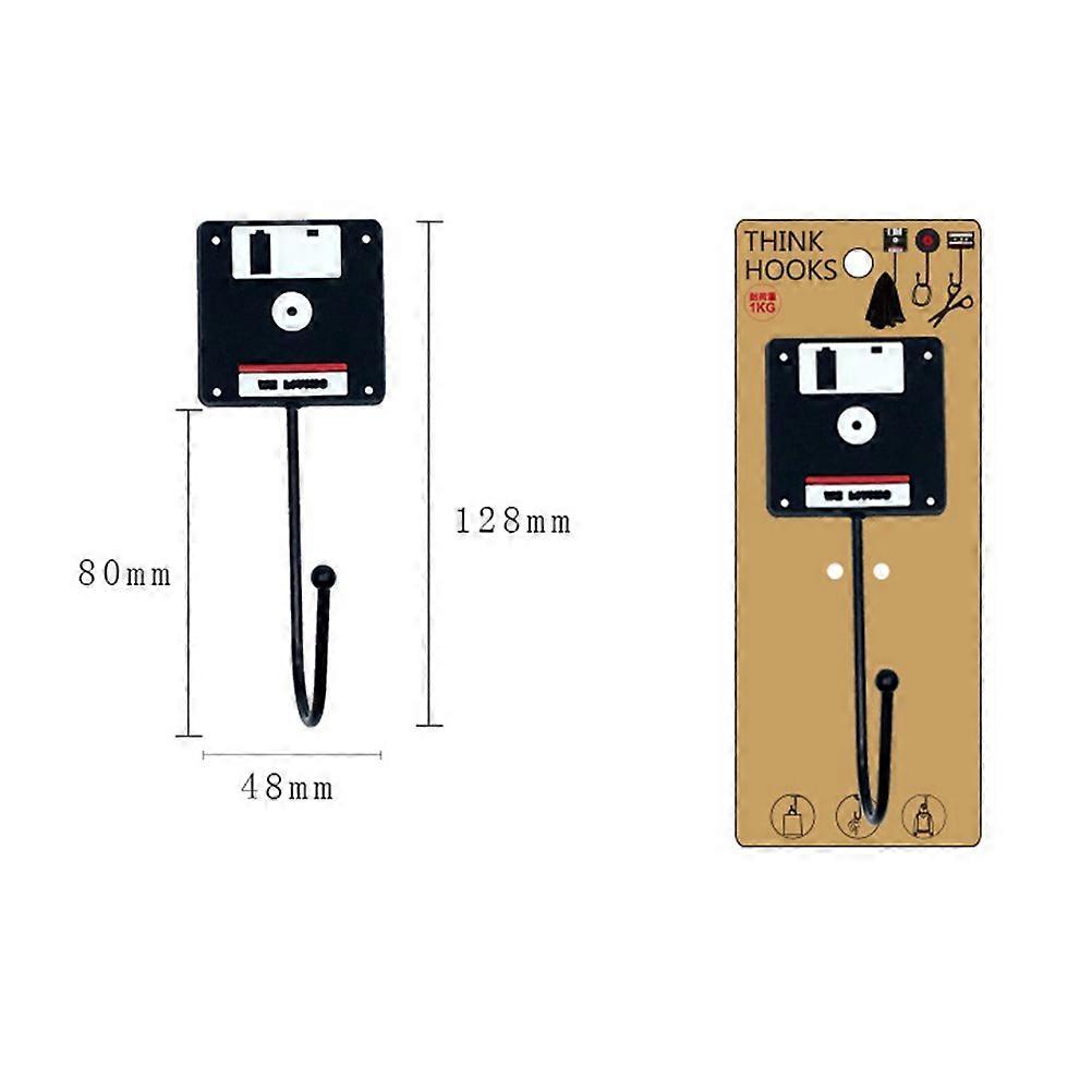 Retro Hooks Household Hooks for Hanging Small Items 3Pcs Assorted Color