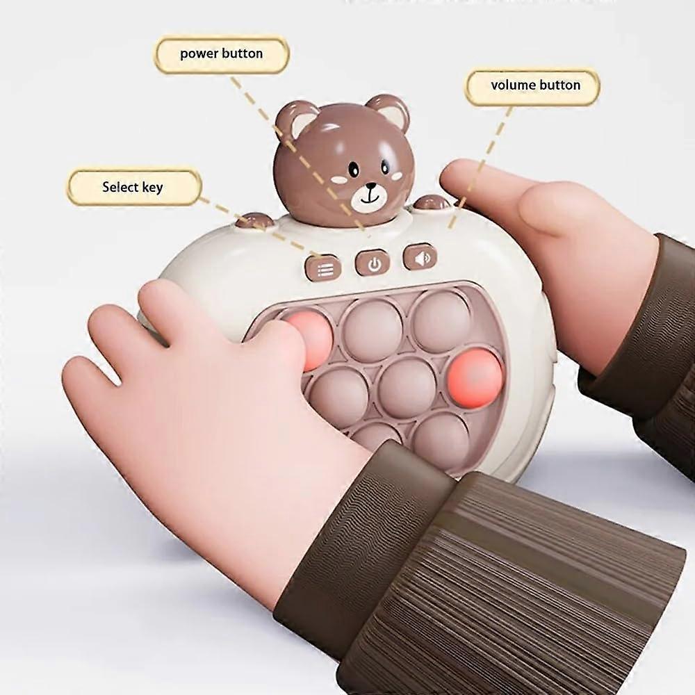 4 PCS Push Bubble Game Console Set for Kids, Fast Multiplayer Fidget Pop Toy, Quick Push Competitive Play