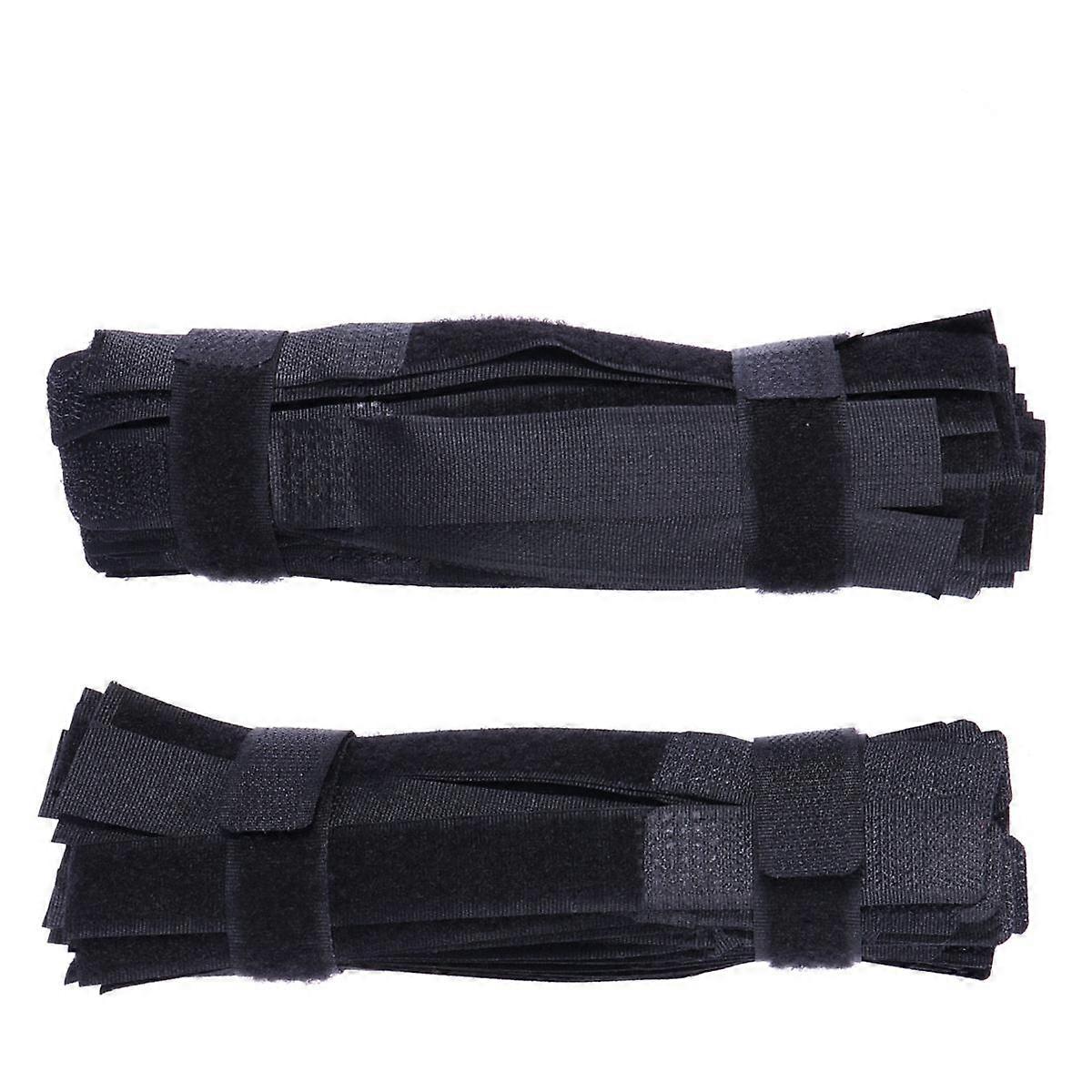 Cable Wrapper Nylon Wire Ties for Cable Management 300Pcs Black