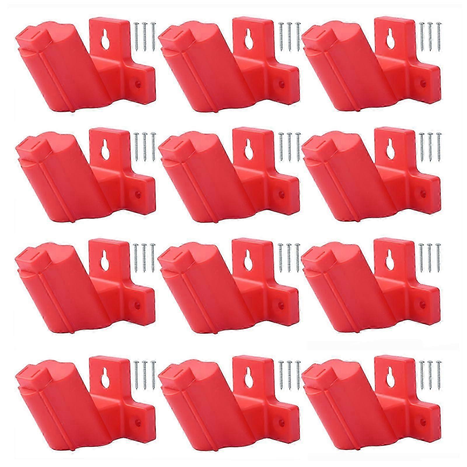 Wall Mount Drill Rack for Milwaukee M12 Tools, 12-Pack with Screws