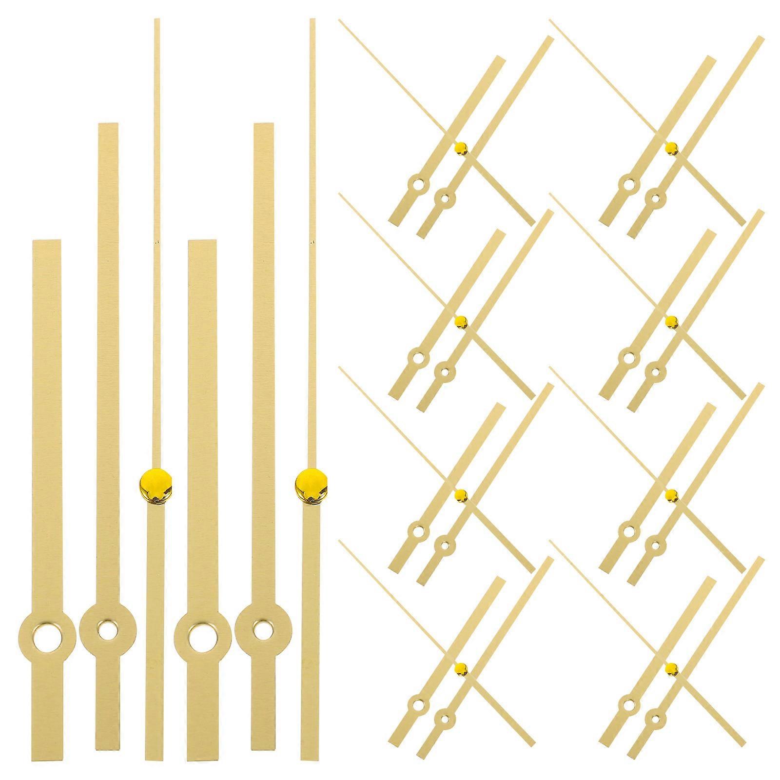 Golden Clock Hands for Durable Clock Parts 10Sets Plastic Material
