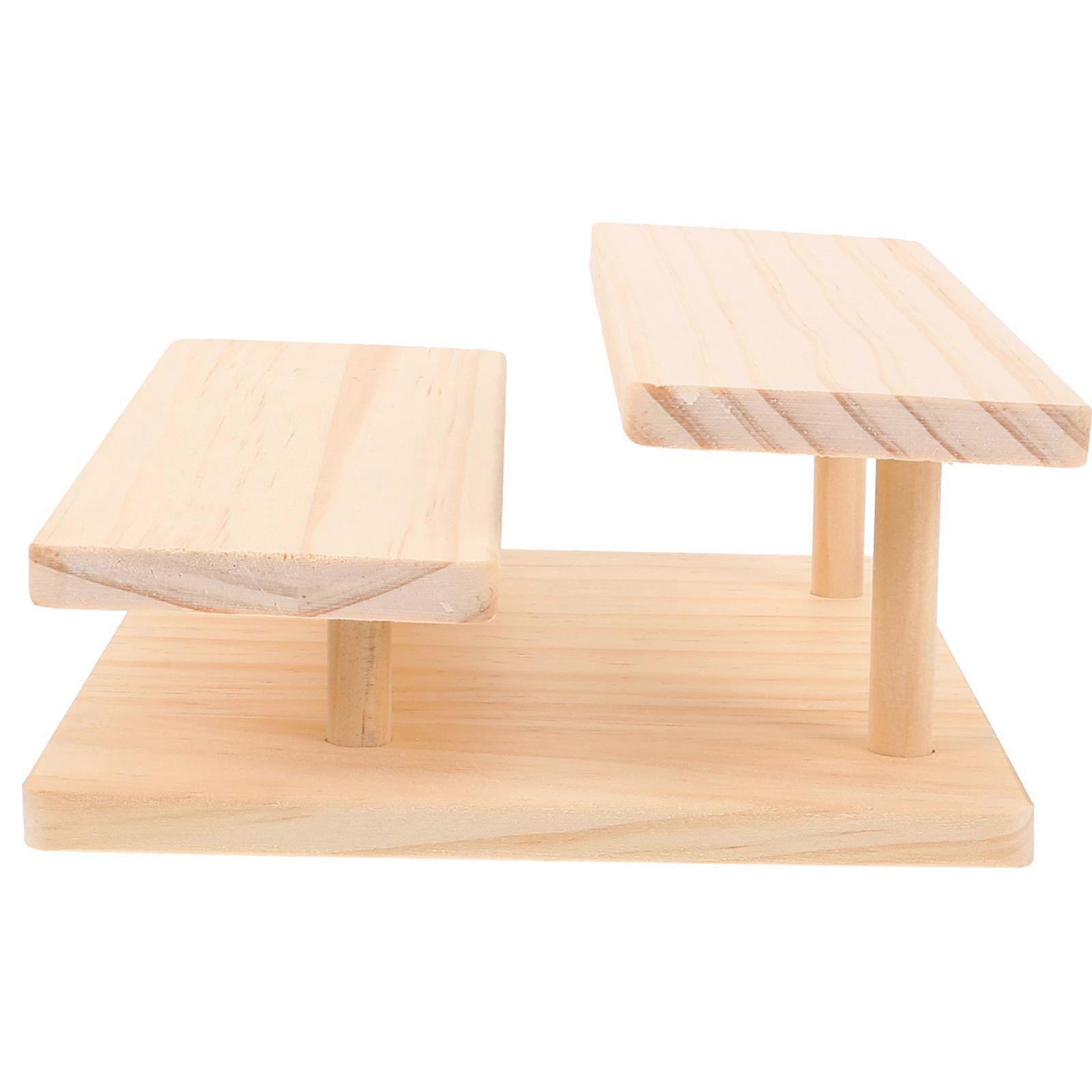 Wood Display Shelf for Storage Multi-Functional Display Rack