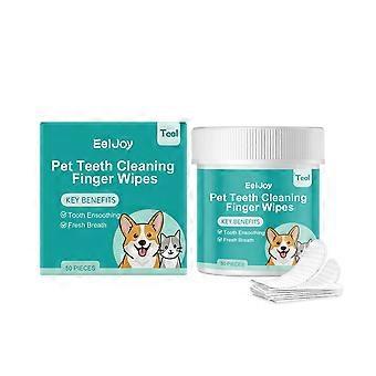 Dog Teeth Cleaning Wipes, Pet Dental Finger Wipes for Dogs & Cats Disposable Gentle Dog Teeth Cleaning Pads Tooth Brushing Kit Freshen Bad Breath