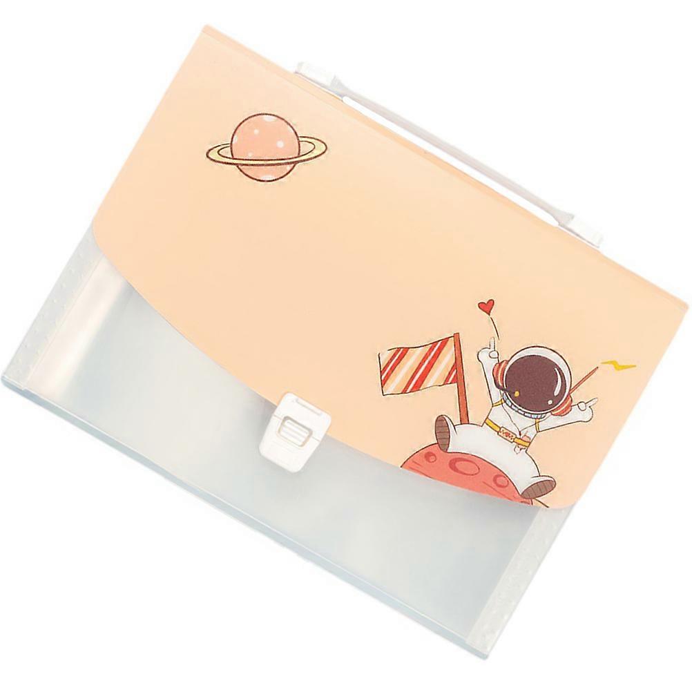 Accordion File Folder Plastic File Folder Orange for Storing Papers