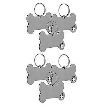 6pcs Pet Dog ID Tag Personalized Cat Puppy ID Tag Pet Dog Collar Accessories